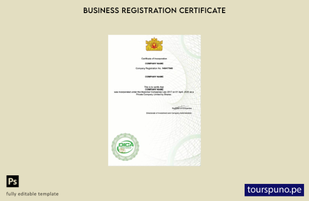 listo para imprimir plantilla de plantilla de Word y PDF del certificado de in 2